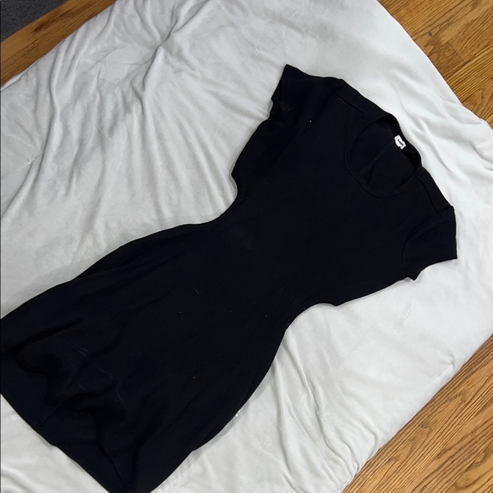 Black Short Sleeve Dress